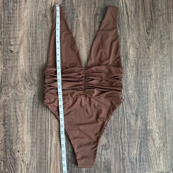 NWOT Riot Swim Echo One Piece Swimsuit in Chocolate Brown - Picture 9 of 11